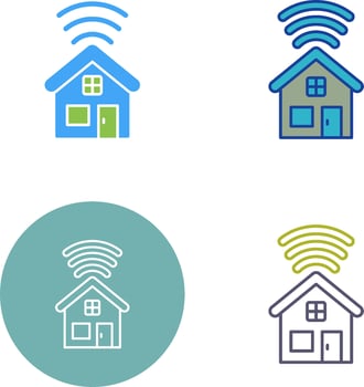 Smart House Icon Design vector