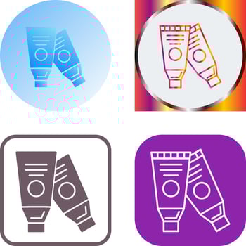 Paint Tube Icon Design vector