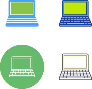 Laptop Icon Design vector