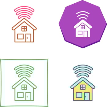 Smart House Icon Design vector