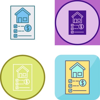 List Icon Design vector