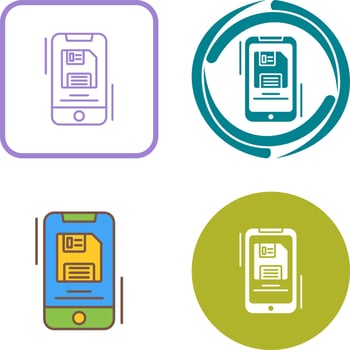 Backup File Icon Design vector