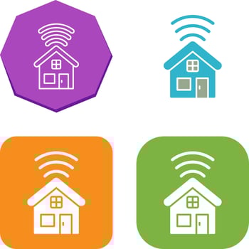 Smart House Icon Design vector