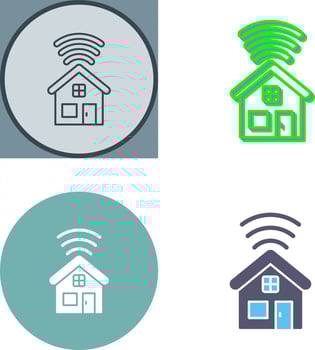 Smart House Icon Design vector