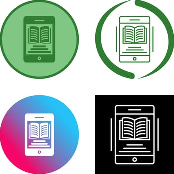 Ebook Icon Design vector
