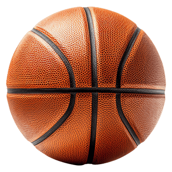 Realistic basketball ball. Transparent background png