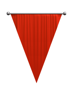 Flag mockup on transparent png