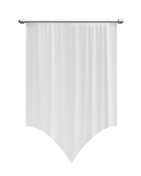 Flag mockup on transparent png
