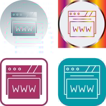Web Browser Icon Design vector