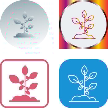 Sprout Icon Design vector