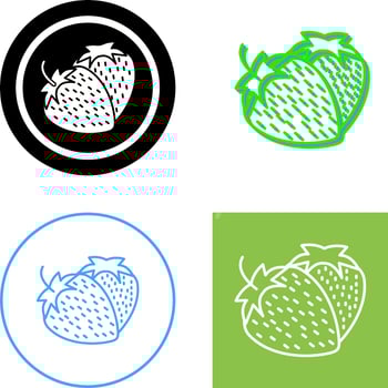 Strawberry Icon Design vector
