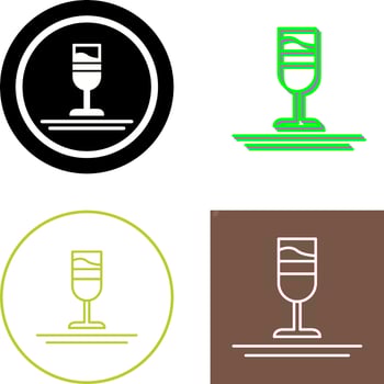 Rainbow Drink Icon Design vector