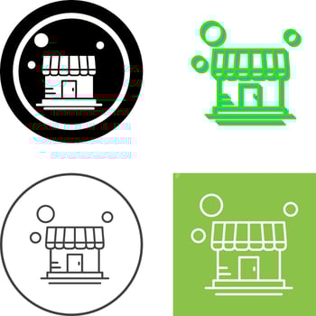 Store Icon Design vector