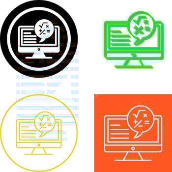 Maths Icon Design vector