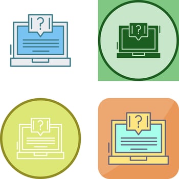 Question Icon Design vector