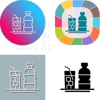 Mineral Water Icon Design vector