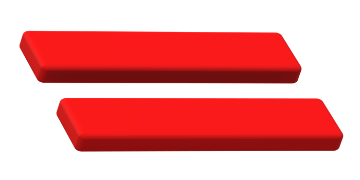 Equal Symbol on a Transparent Background png