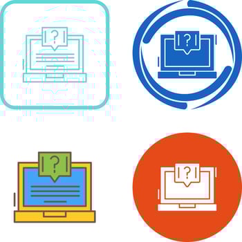 Question Icon Design vector