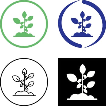 Sprout Icon Design vector