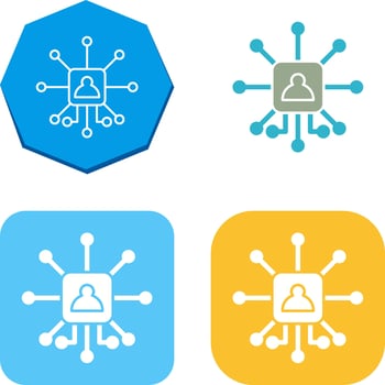 Networking Icon Design vector