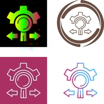 Research and Development Icon Design vector