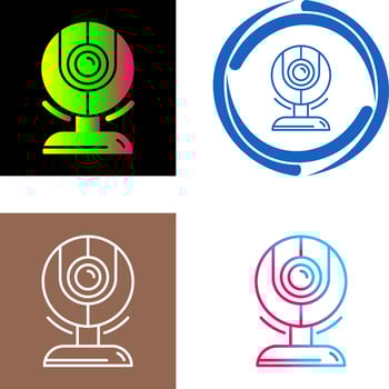 Web Cam Icon Design vector