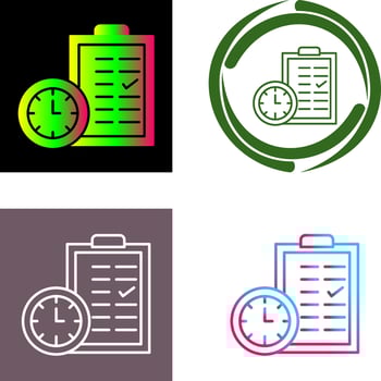 Time Planing Icon Design vector