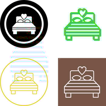 Bedroom Icon Design vector