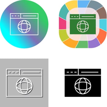 Web Page Icon Design vector