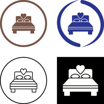 Bedroom Icon Design vector