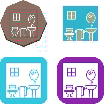 Bathroom Icon Design vector