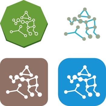 Ursa Major Icon Design vector