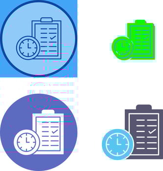 Time Planing Icon Design vector