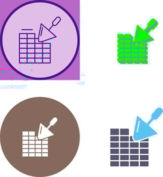 Brickwall Icon Design vector