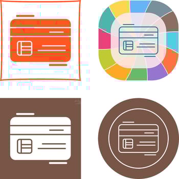 Credit Card Icon Design vector