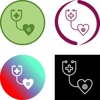 Phonendoscope Icon Design vector