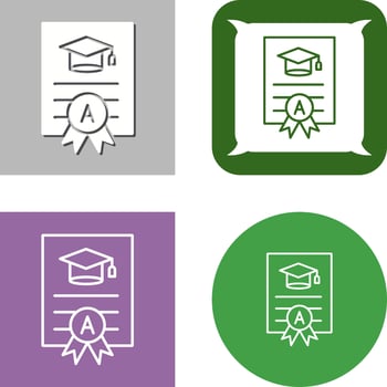 Report Card Icon vector