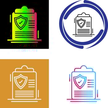 Protection Policy Icon Design vector