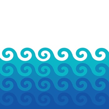 Blue wave abstract background flat design stock illustration vector