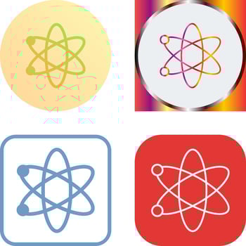 Atom Icon Design vector