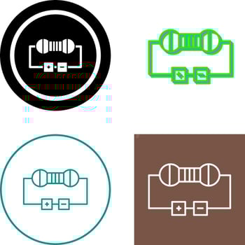 Resistor Icon Design vector