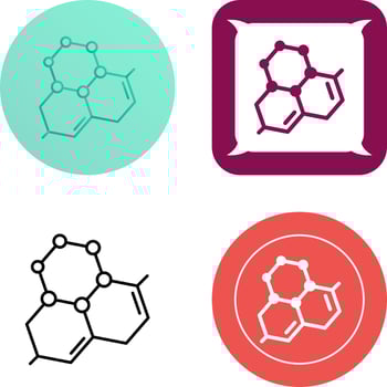 Molecule Icon Design vector
