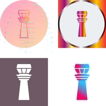 Control Tower Icon Design vector