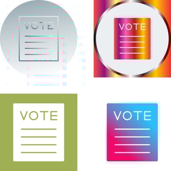 Vote Icon Design vector