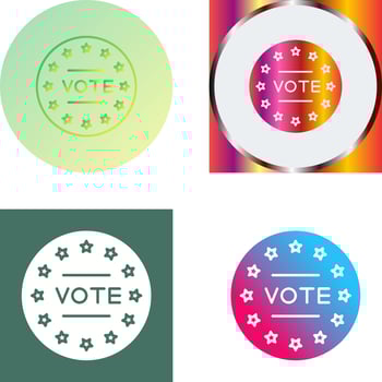Vote Icon Design vector