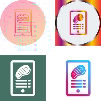 Online order Icon Design vector