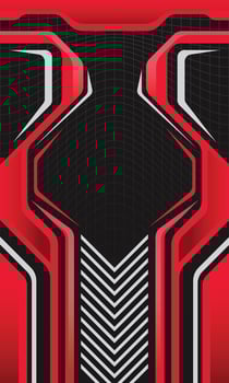 Racing style sports jersey fabric template. Futuristic abstract wallpaper vector