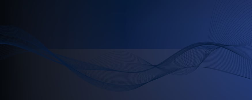 Abstract modern background with blue wavy lines and particles. Technology backdrop. vector