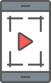 Screenshot Line Filled Light Icon vector