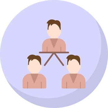 Seo Group Flat Bubble Icon vector